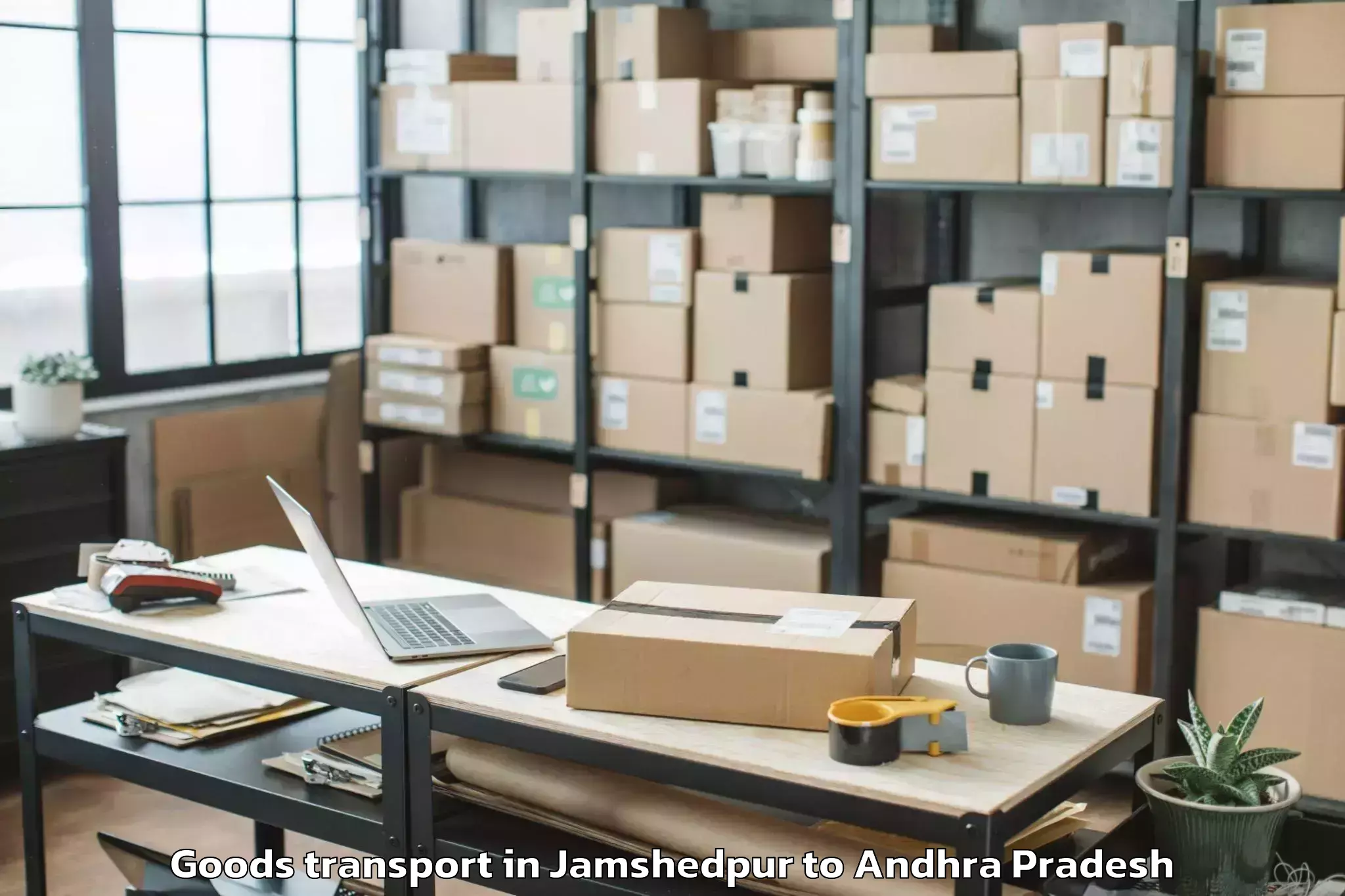 Quality Jamshedpur to Cherukupalle Arumbaka Goods Transport